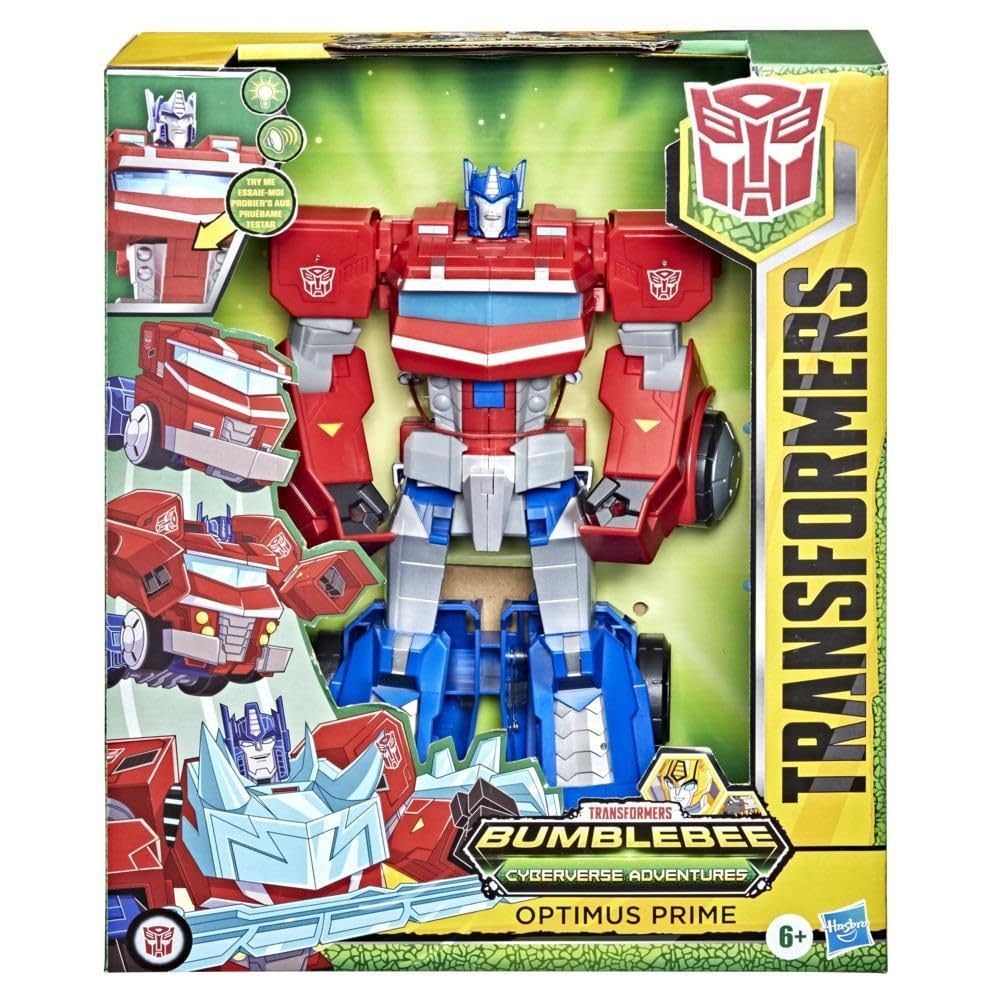 Transformers Optimus Prime Roll N Change toy ready for fast conversion and play