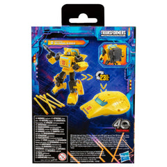 Transformers Origin Bumblebee compatible with Legacy cross-line displays for epic setups.