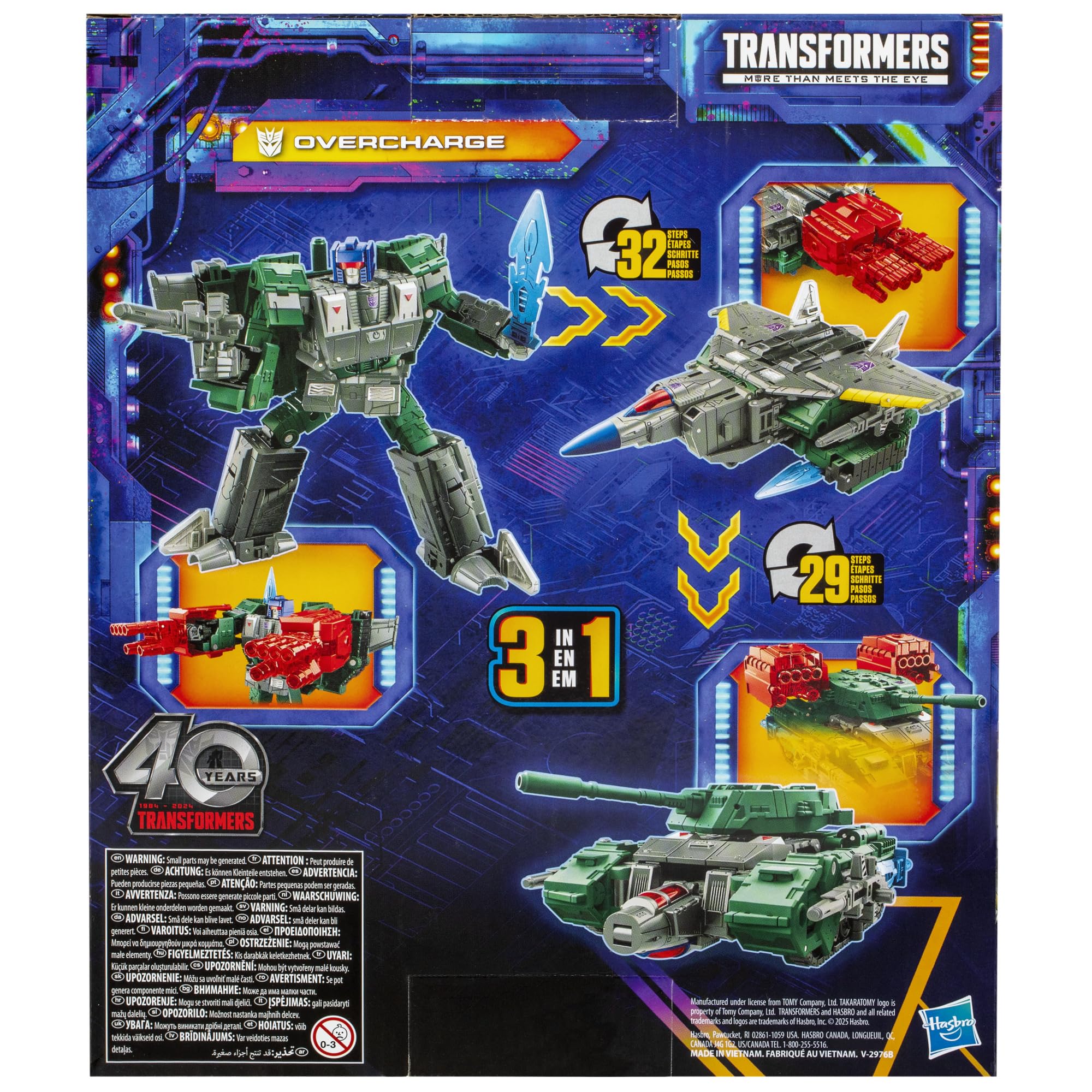 Blaster accessories equip Overcharge for versatile battle-ready scenarios.