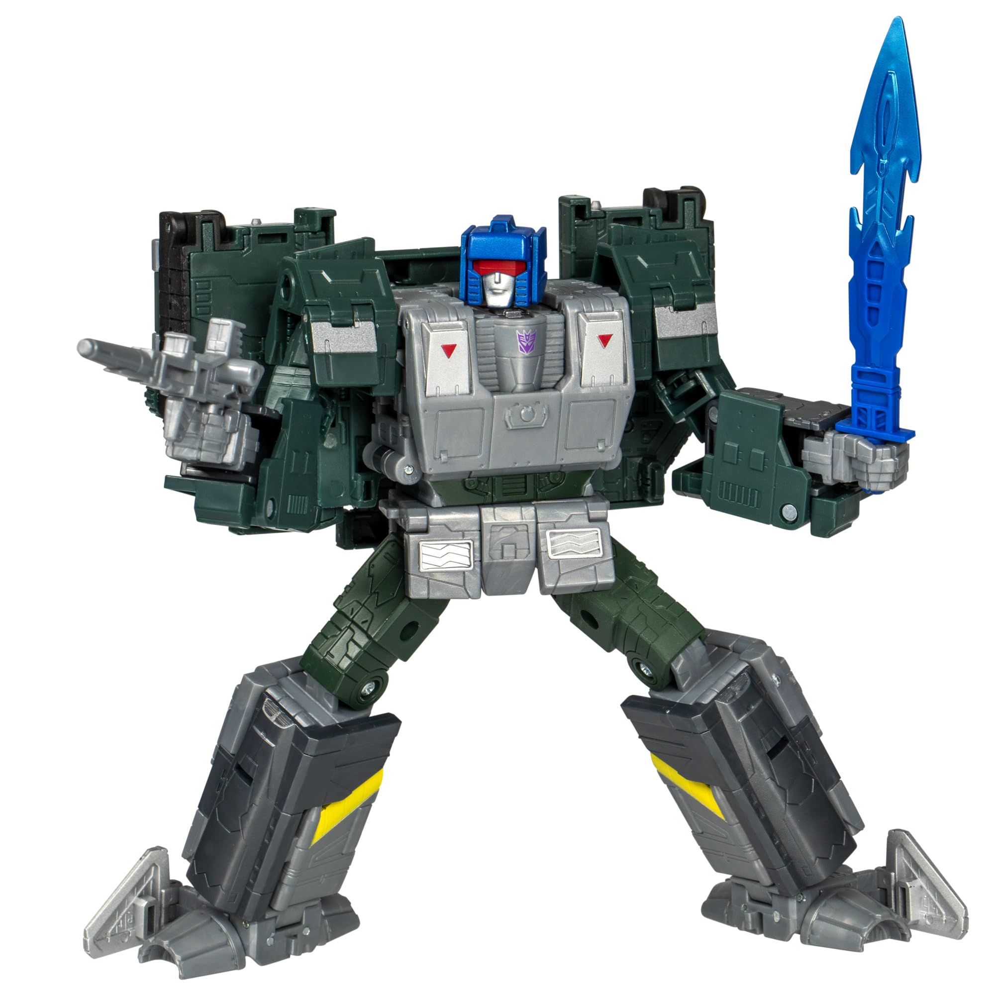 Transformers Overcharge figure in robot mode for dynamic poses and display.