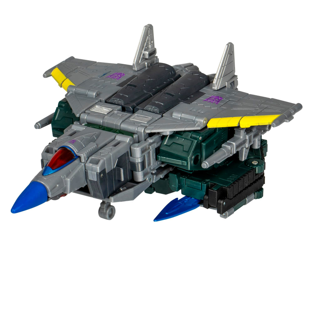 Transformers Overcharge figure in tank mode for sturdy, imaginative battles.