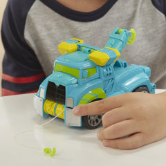Transformers Playskool Hoist 2-in-1 toy designed for simple kid-friendly conversion.