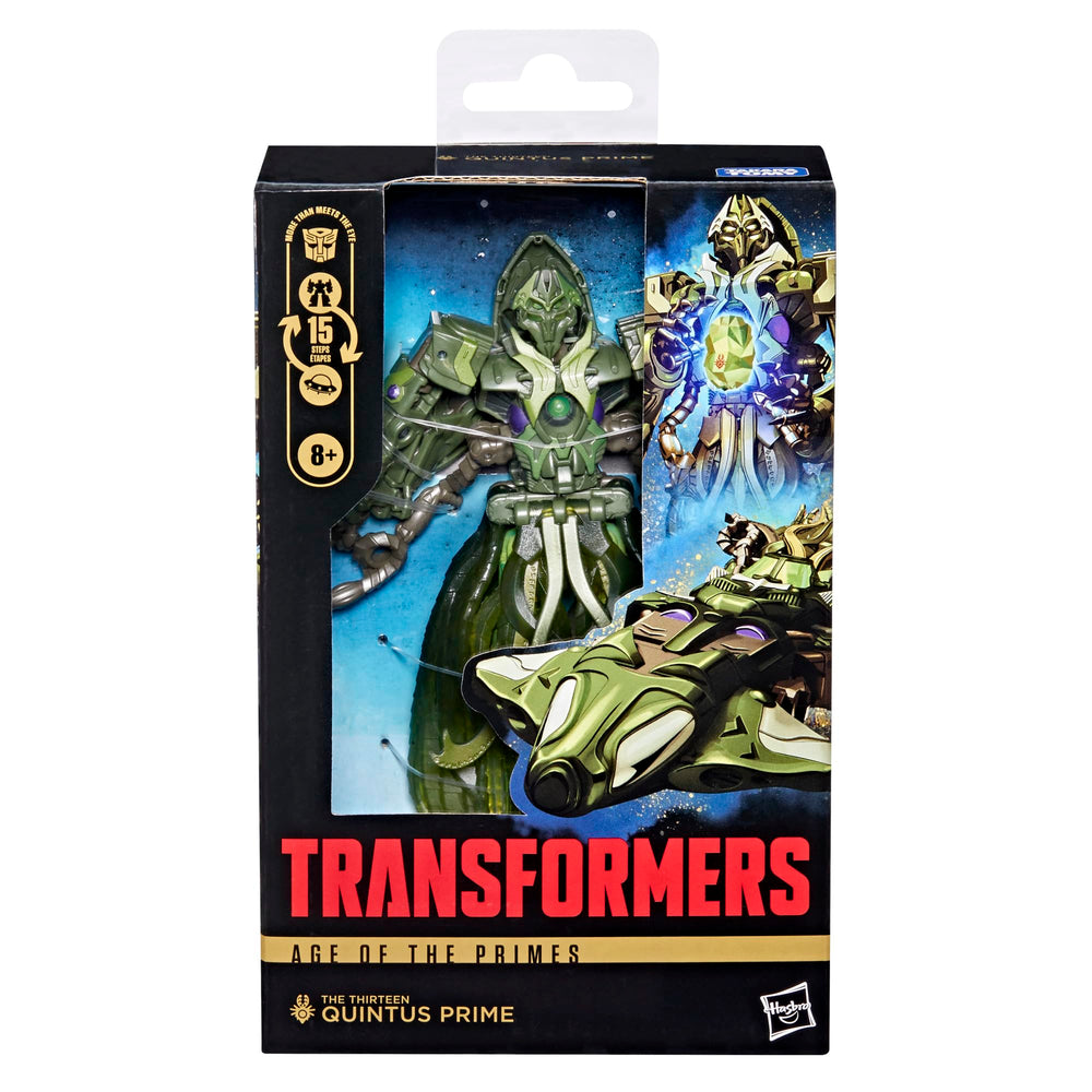 Articulated Quintus Prime enables poseable action and display-ready setups.