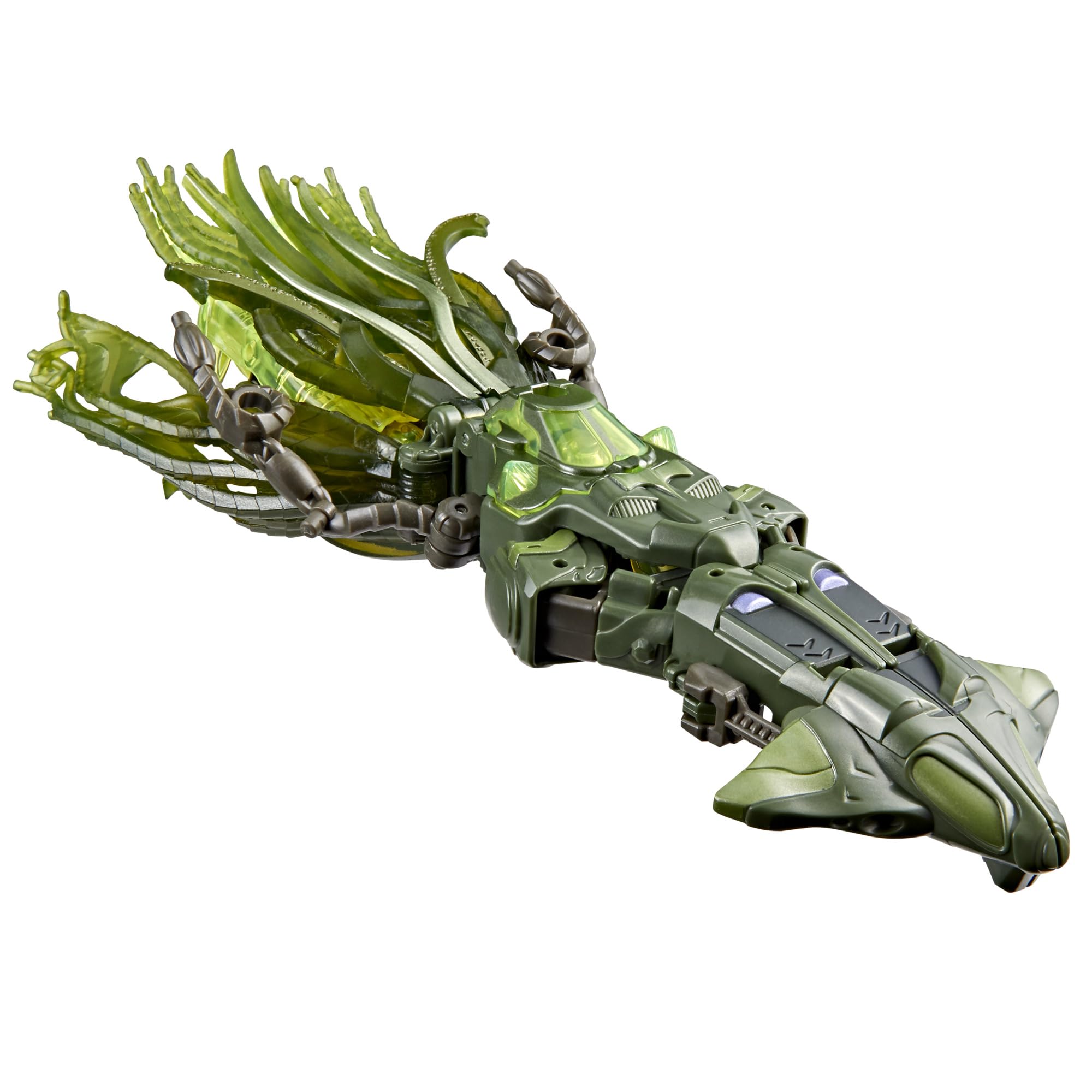 Quintus Prime squid-spaceship mode offers dynamic transform play for imaginative adventures.