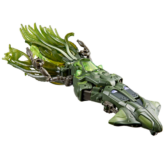 Quintus Prime squid-spaceship mode offers dynamic transform play for imaginative adventures.