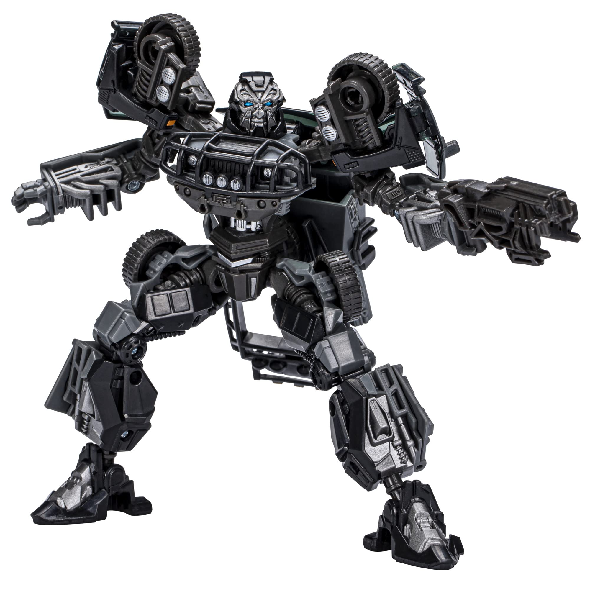 Transformers Ratchet articulation close-up spotlights joint range for poseability
