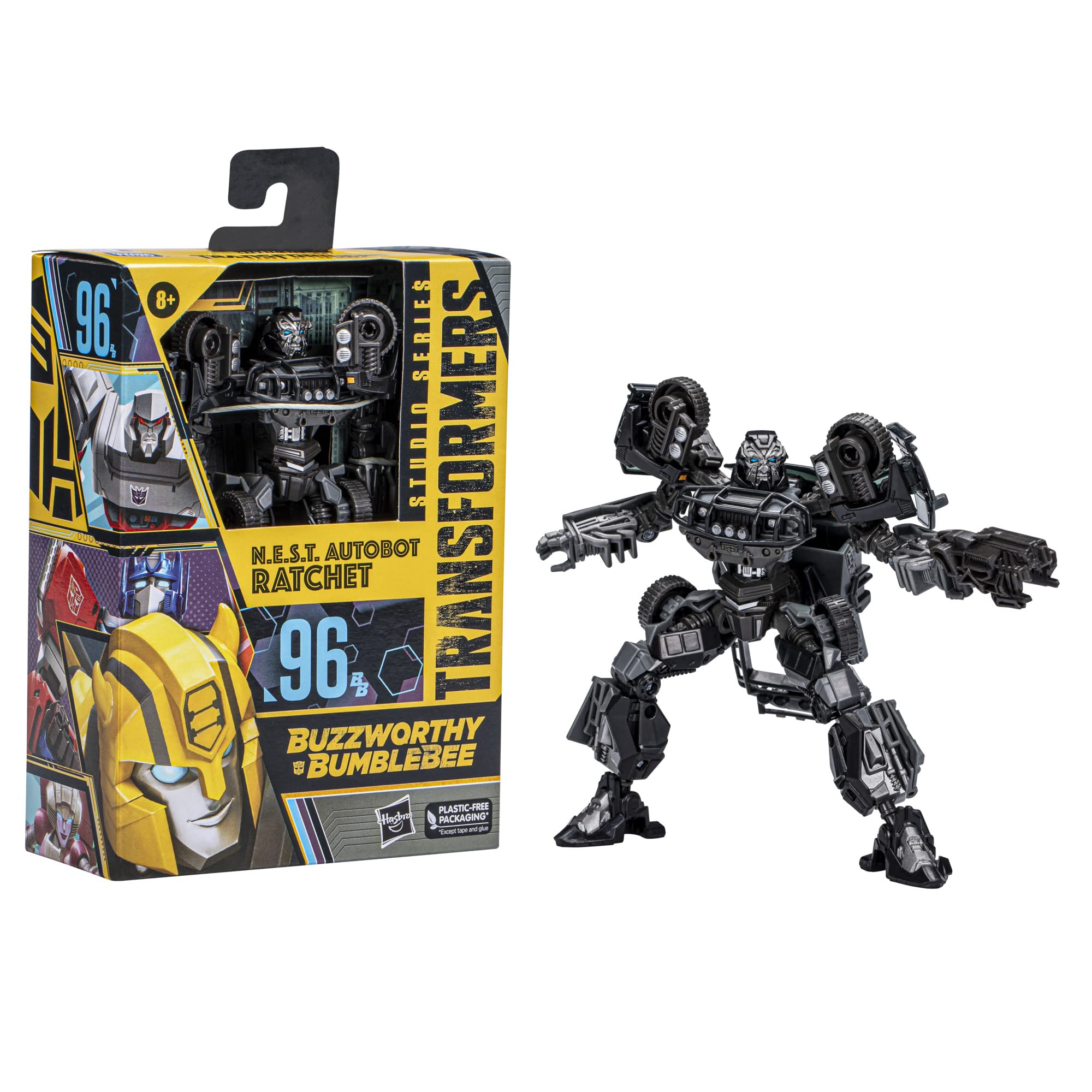 Transformers Ratchet in N.E.S.T. action pose highlights deluxe articulation for dynamic display
