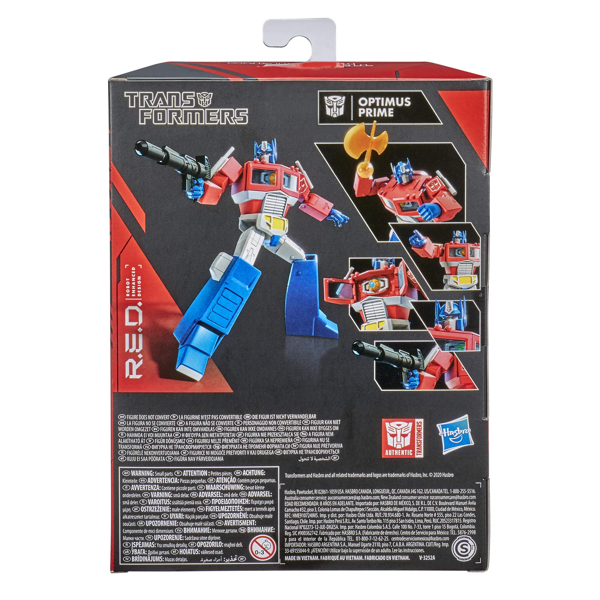 Optimus Prime with four alternate hands for dynamic posing