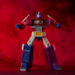 Screen-accurate poseability with 80 deco ops on Optimus Prime