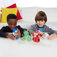 Transformers Rescue Bots figures in vehicle mode for versatile play.