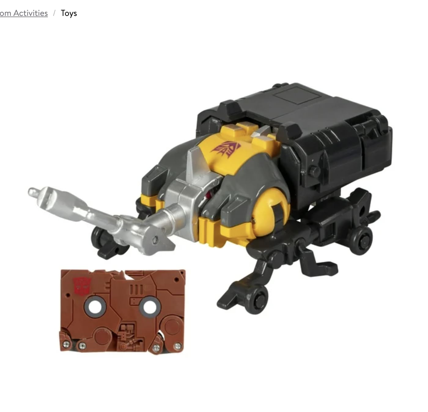 Transformers Ramhorn mini rhinoceros companion for dual-character play and display