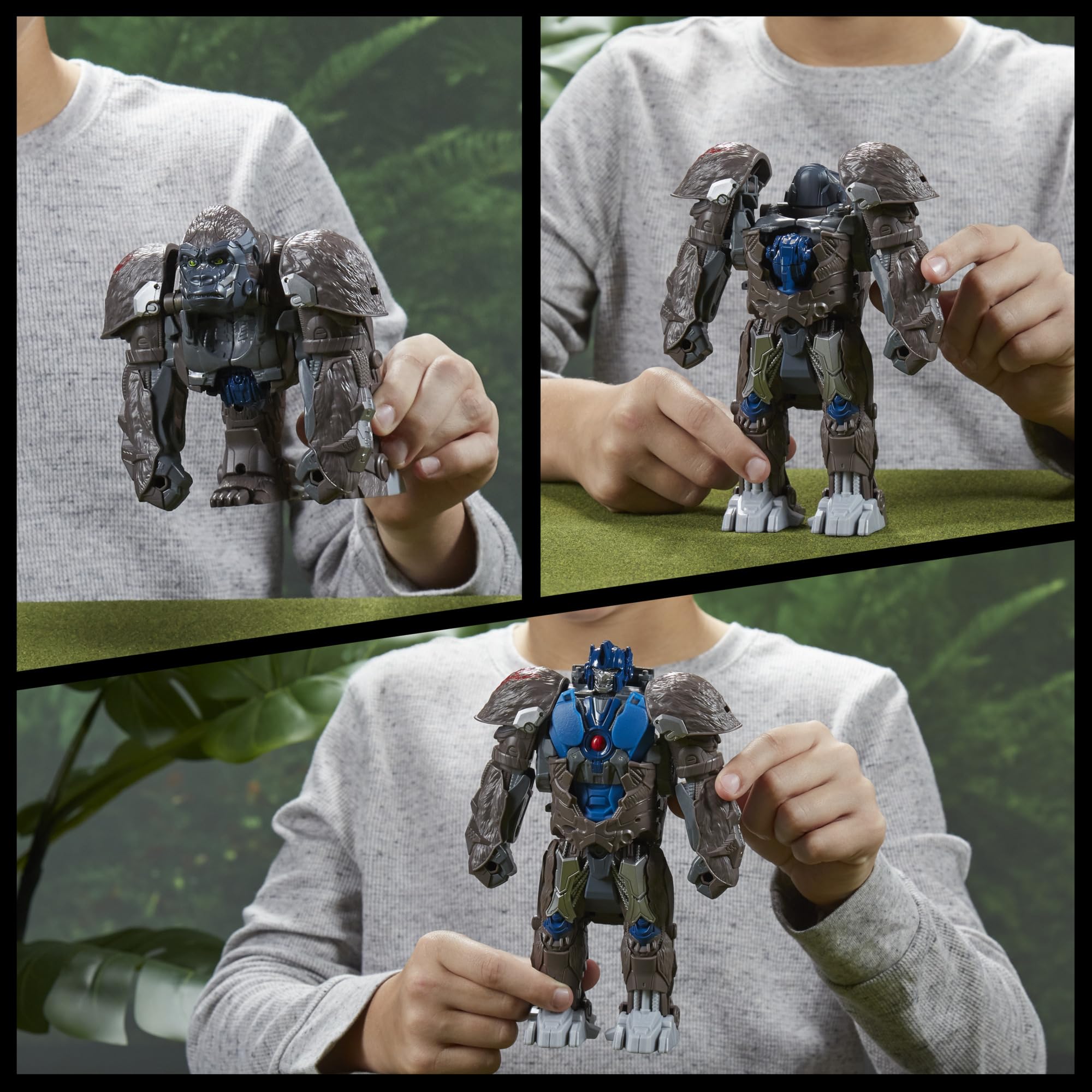 Transformers Rise of the Beasts Smash Changers 3-step conversion action
