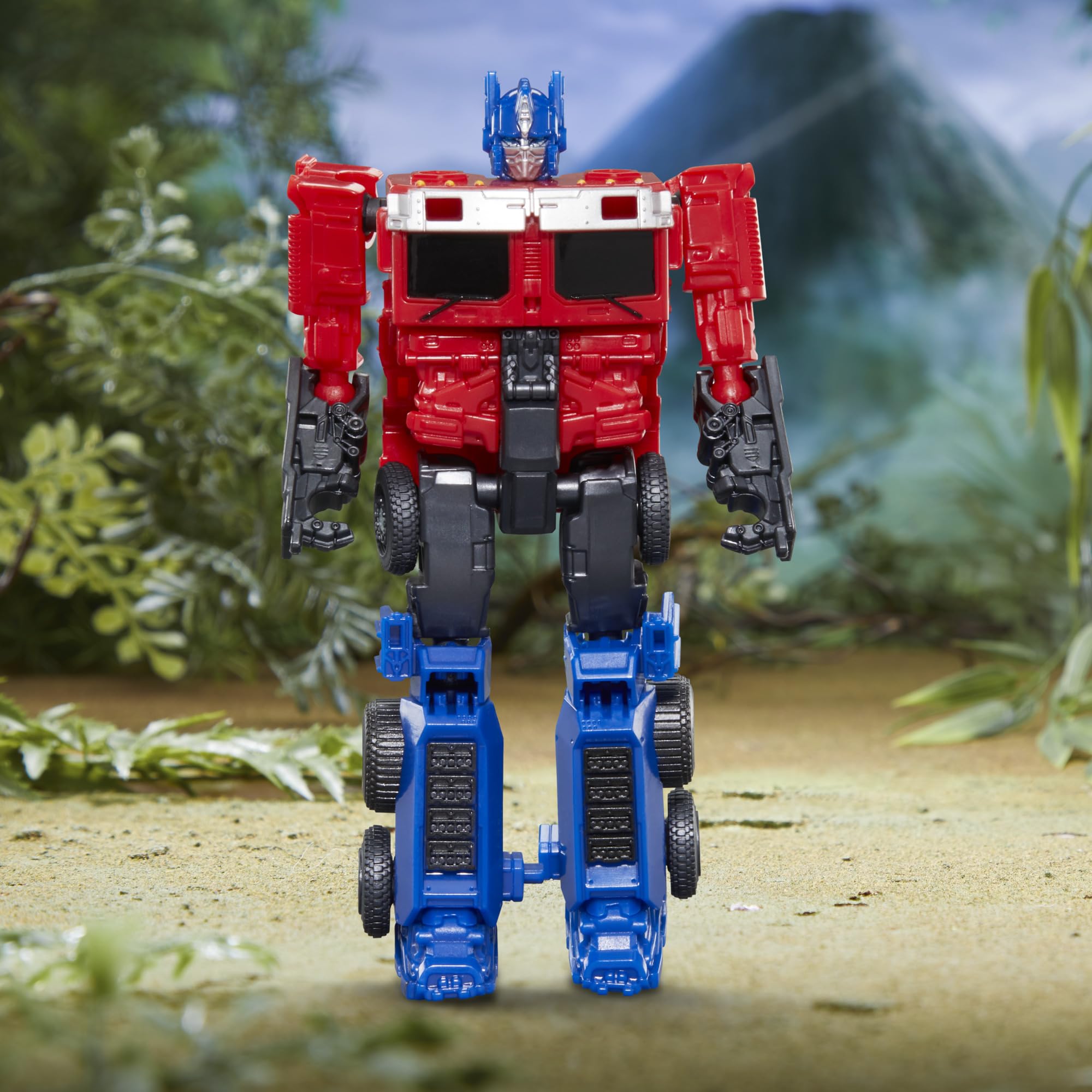Transformers Rise of the Beasts dynamic battle scene with two figures