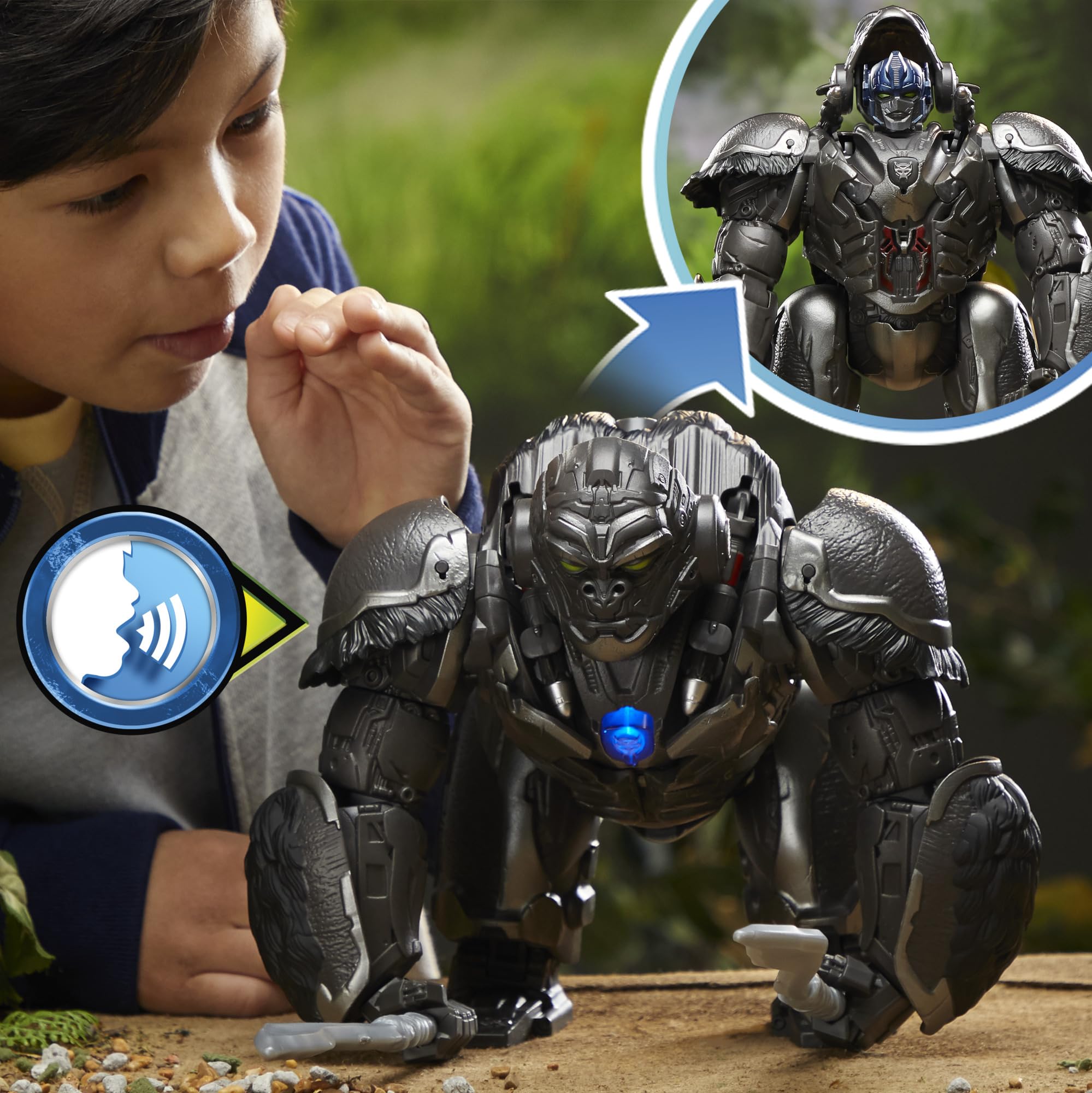 Transformers Optimus Primal 100+ sound and motion combos for interactive storytelling