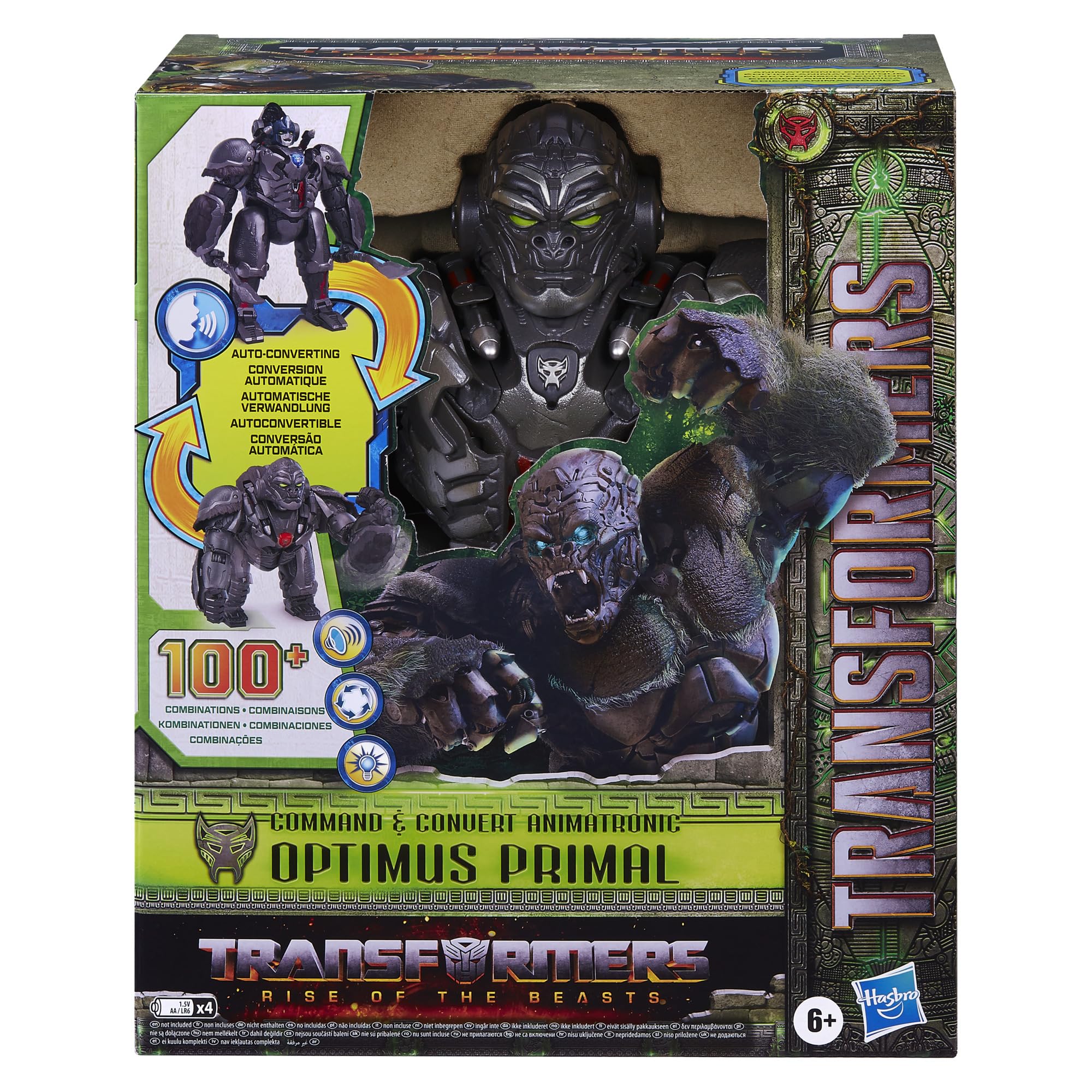Transformers Optimus Primal auto-conversion feature enabling smooth robot-to-gorilla transitions