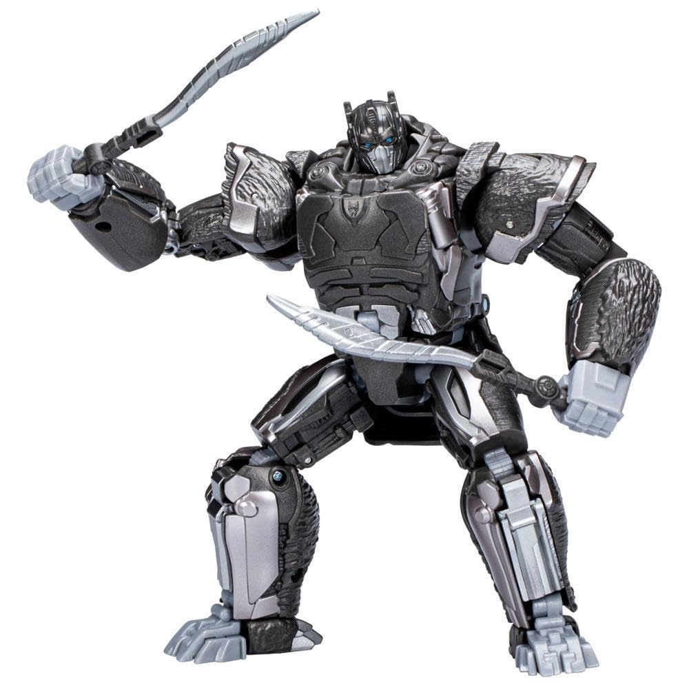 Transformers Rise of the Beasts Optimus Primal Voyager figure in robot mode for dynamic poses