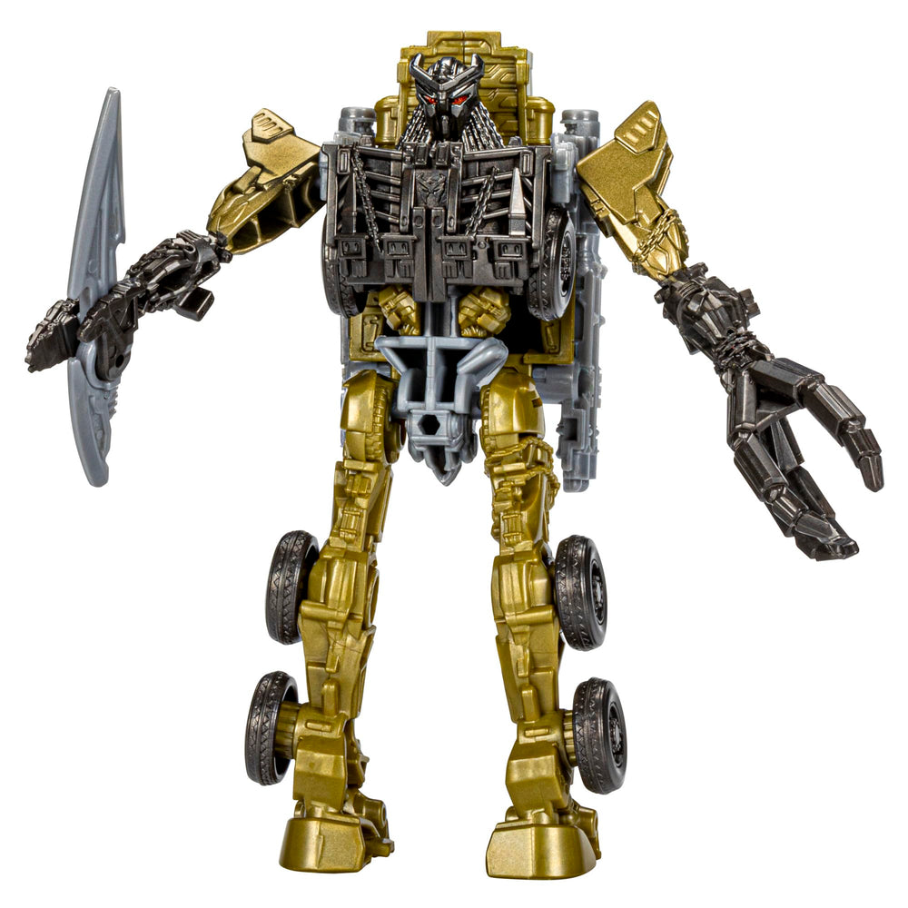 Transformers Scourge detail closeup: movie-inspired sculpt and texture for display.