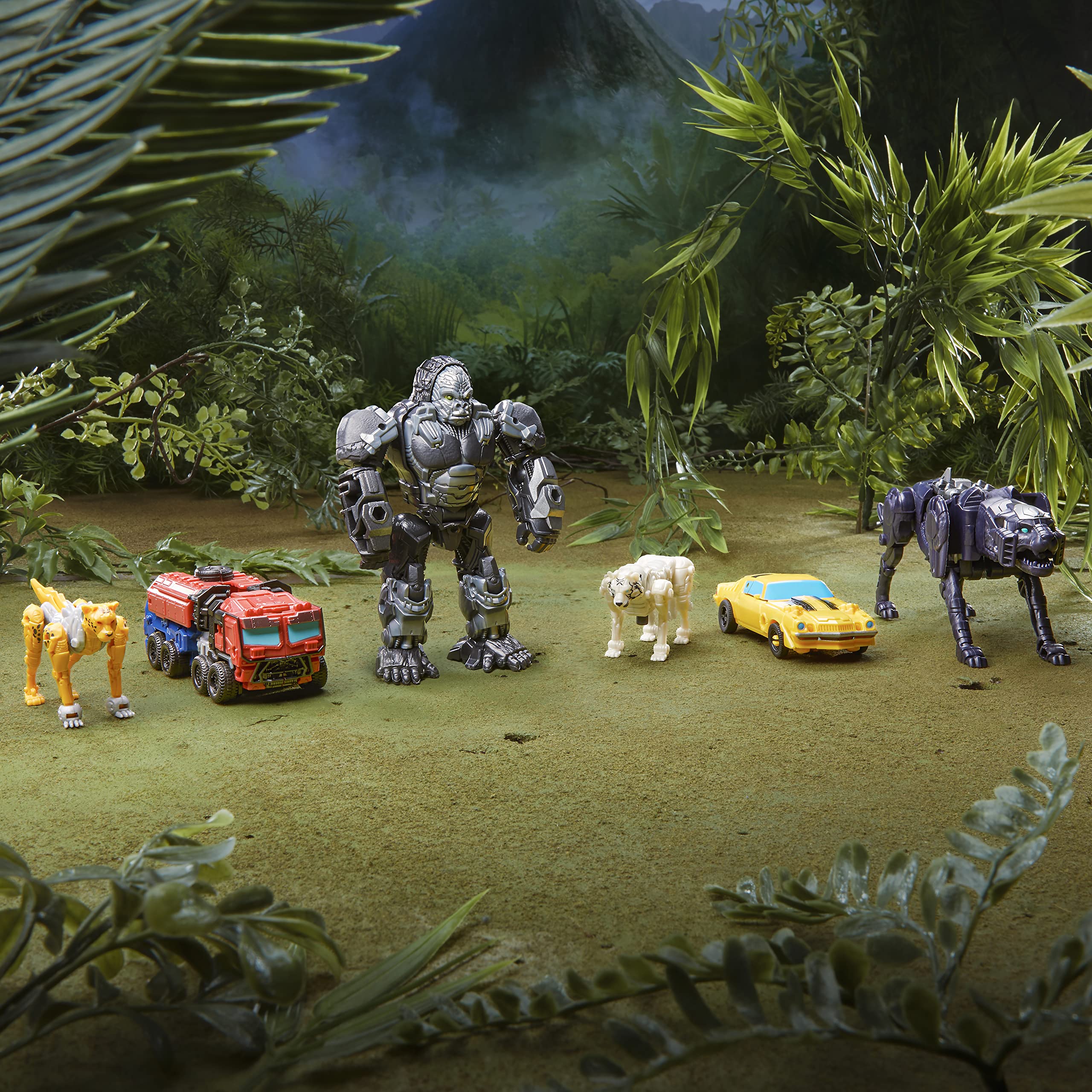 Weapon attachments compatible with Beast Alliance figures for customization
