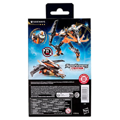 Transformers Sideways Deluxe packaging image presents premium collectible display.