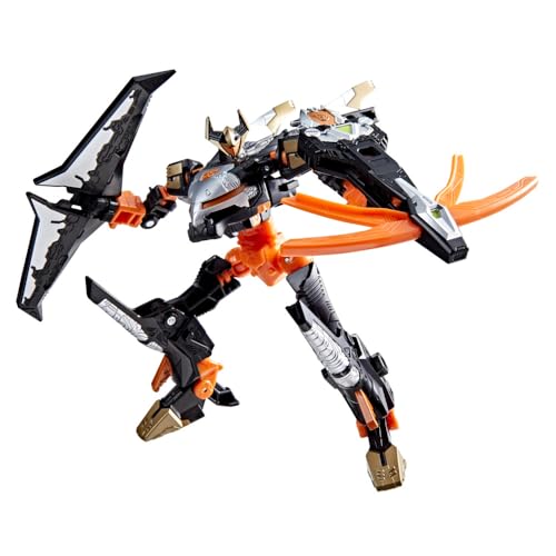 Transformers Sideways Deluxe robot-to-jet 21-step transformation highlights versatile play.