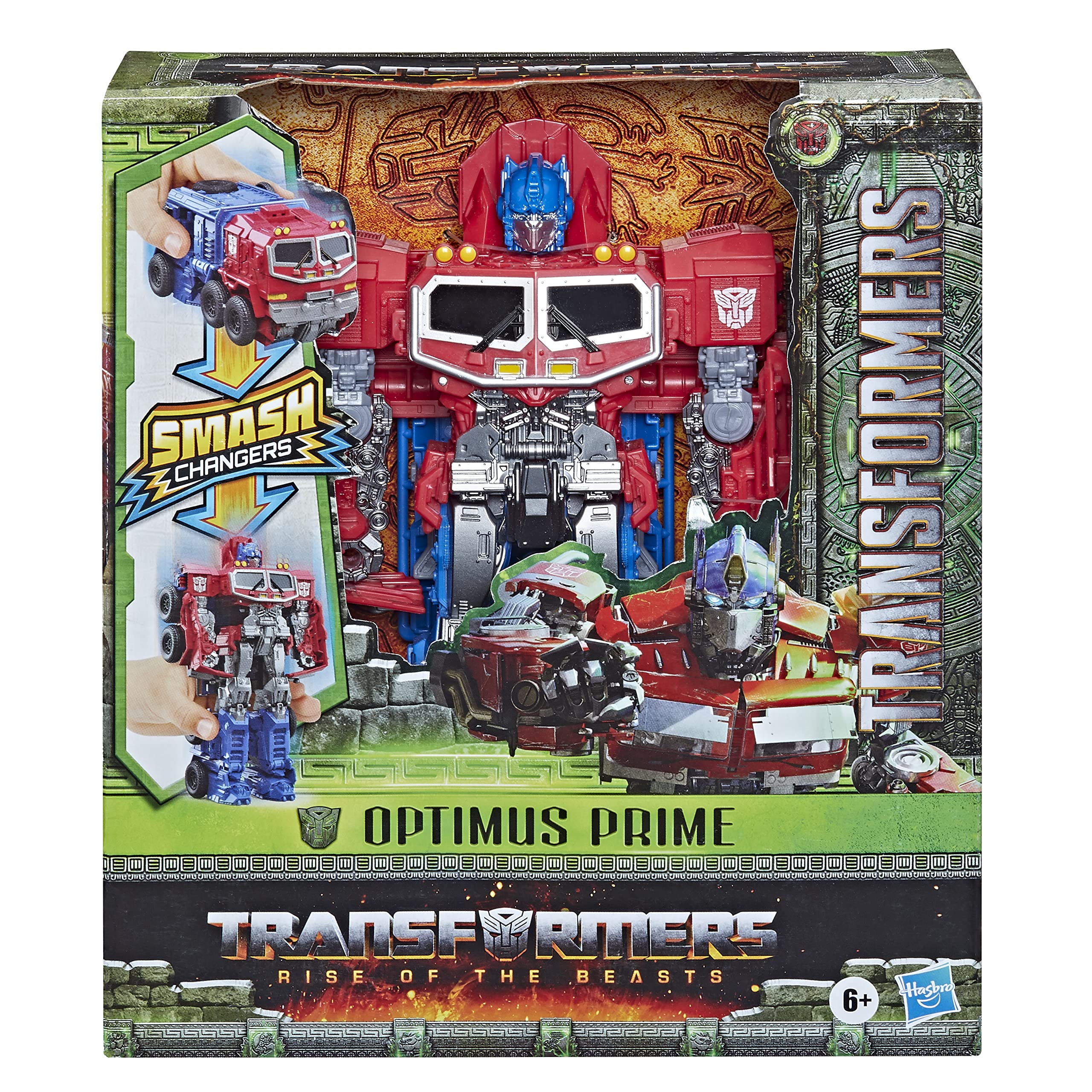 Transformers Smash Changers Optimus Prime alt mode showing quick conversion