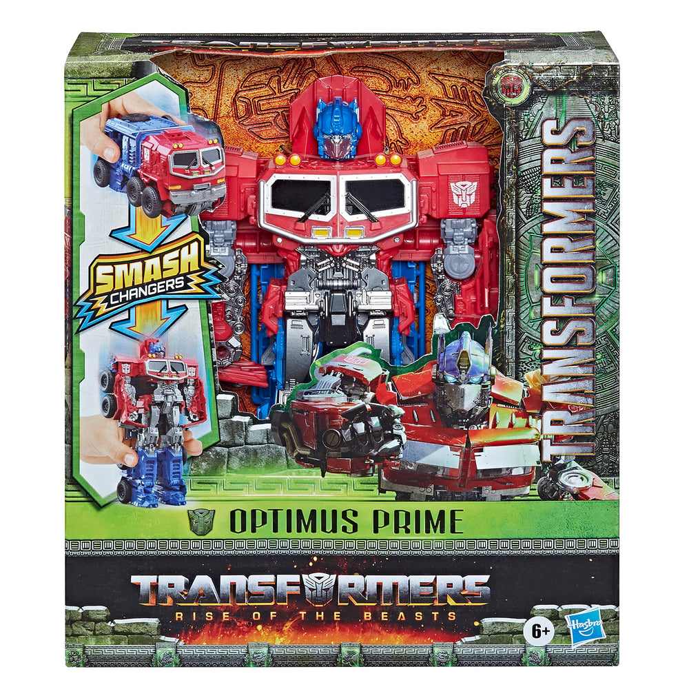 Transformers Smash Changers Optimus Prime alt mode showing quick conversion