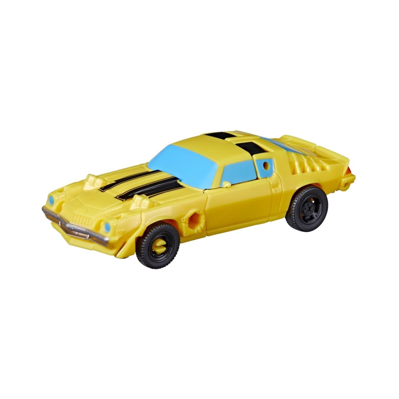 Transformers Snarlsaber armor mode attached to Bumblebee in eight steps