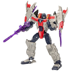 Transformers Starscream robot-to-jet conversion for play and display.