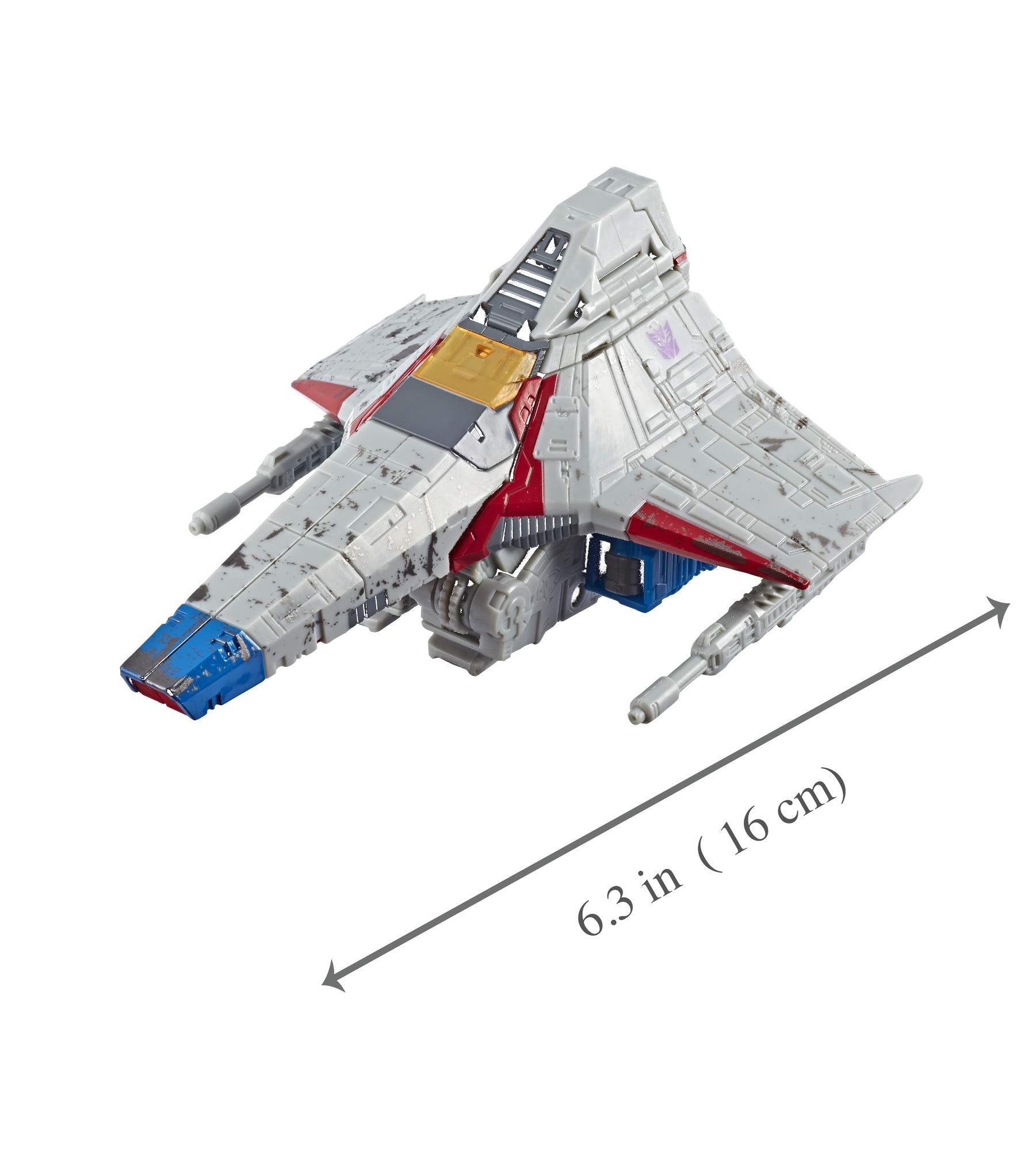 Transformers Starscream WFC-S24 weapon ports enable customizable loadouts.