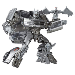 Transformers Studio Series 51 Deluxe Soundwave car-mode silhouette for shelf display