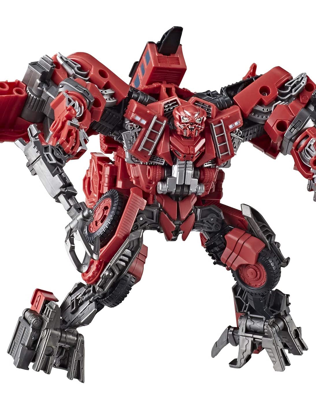 Transformers Studio Series 66 Overload in Pyramid Desert Battle pose.
