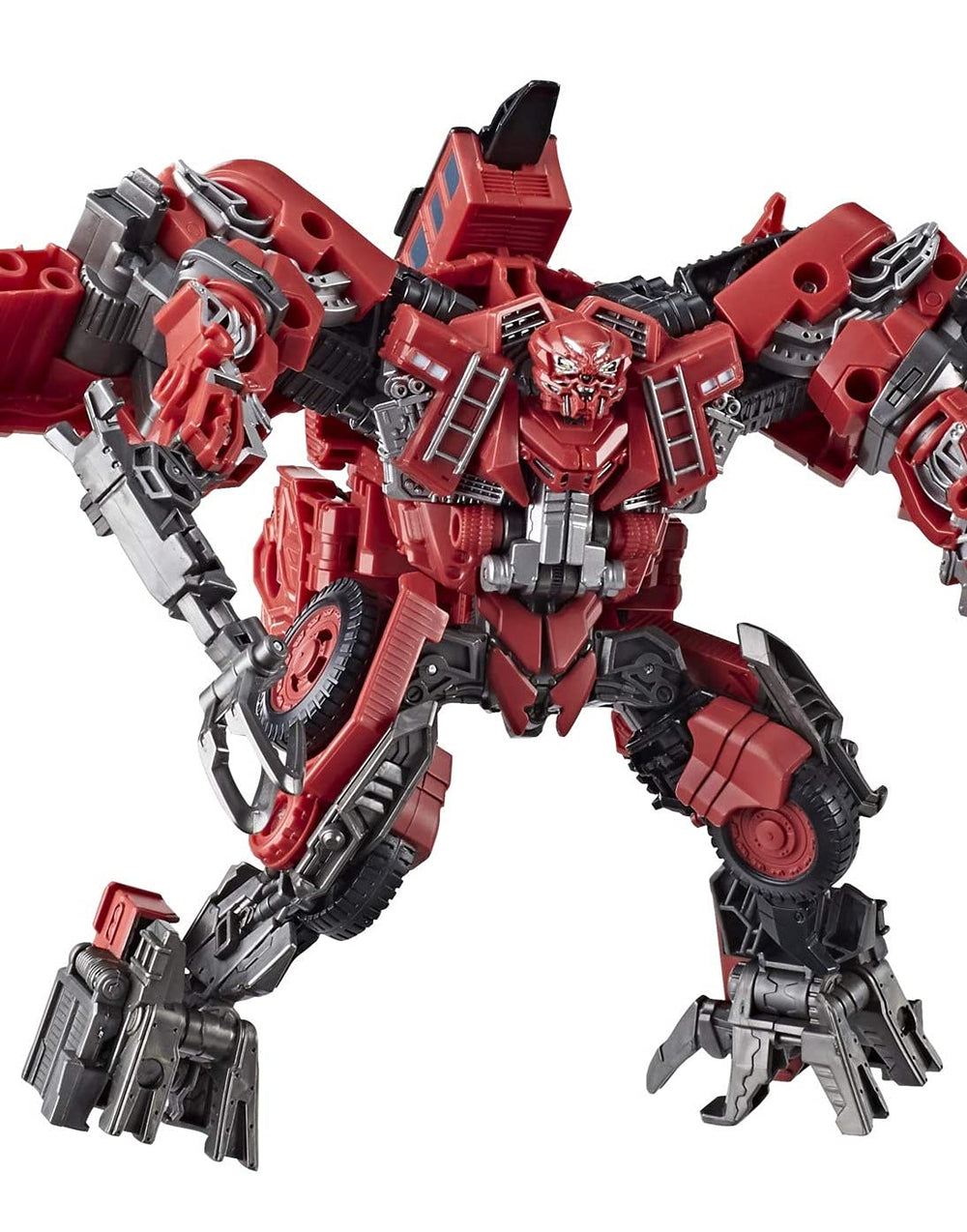 Transformers Studio Series 66 Overload in Pyramid Desert Battle pose.
