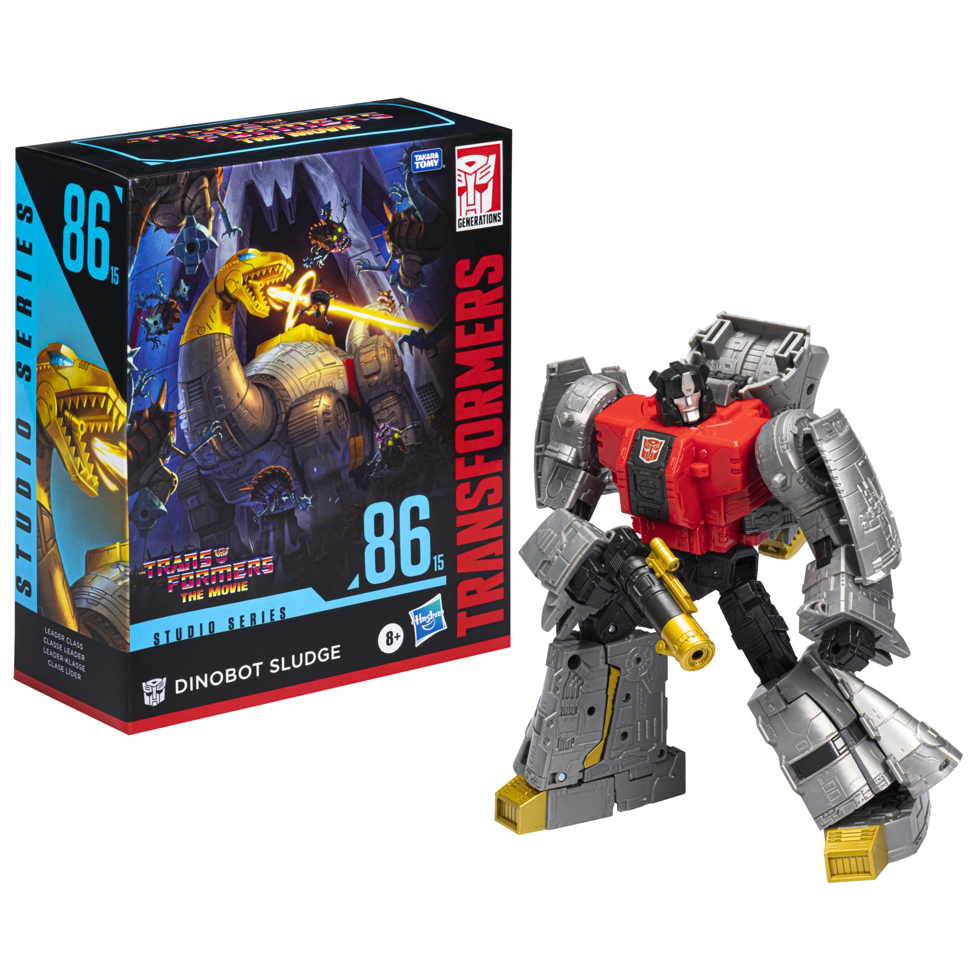 Dinobot Sludge blaster accessory enhances display possibilities and action poses.