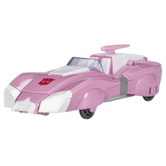 Transformers Arcee in Cybertronian car mode for quick vehicle-display setups.