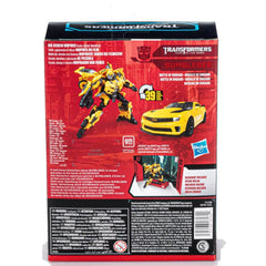Bumblebee with blaster accessory in Studio Series 87 for action poses.
