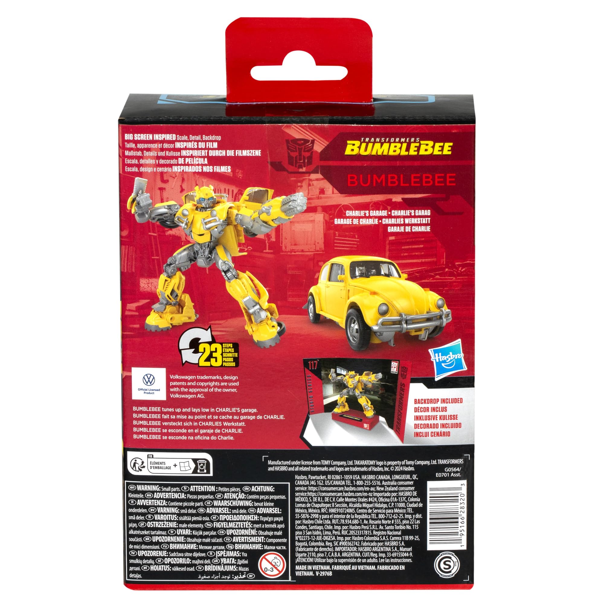 Transformers Studio Series Bumblebee 117 poseable figure for collector displays