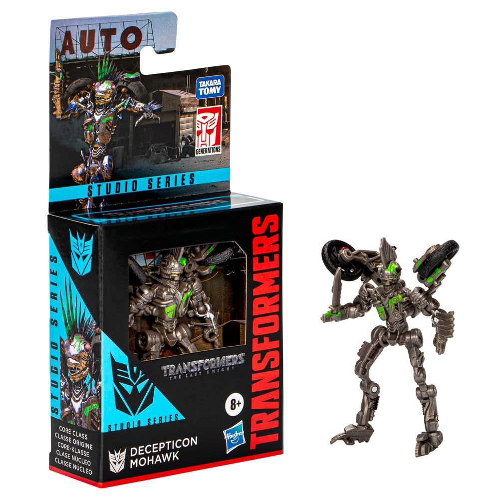 Transformers Studio Series Core Mohawk knife accessory enhances play and pose options.