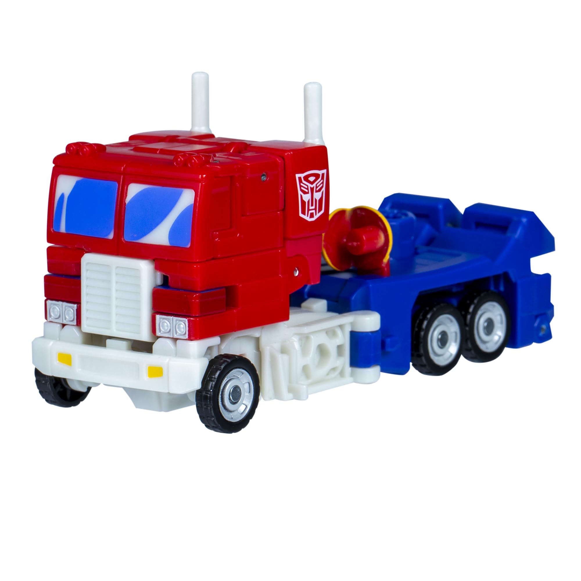 Optimus Prime in truck mode showing authentic conversion from robot