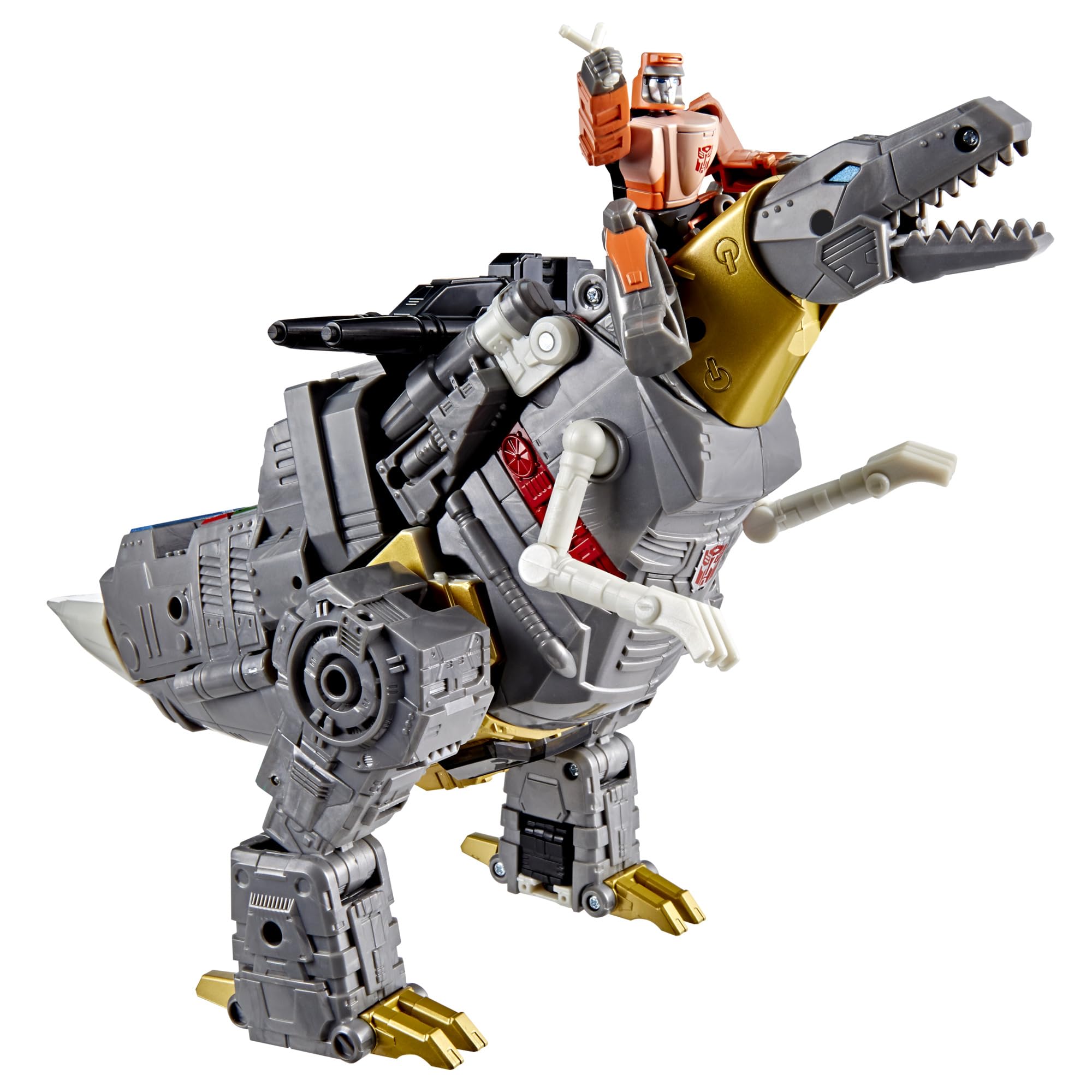 Transformers Studio Series Dinobot Grimlock in dino mode for display-ready pose.