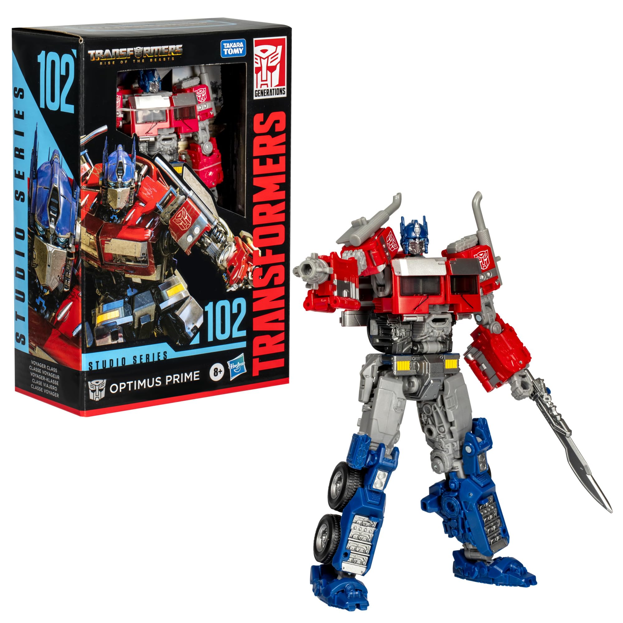 Transformers Studio Series Optimus Prime articulation for flexible posing.