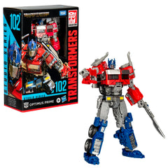 Transformers Studio Series Optimus Prime articulation for flexible posing.