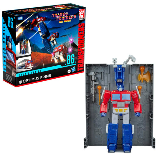 Transformers Studio Series Optimus Prime robot mode with articulated joints for dynamic posing