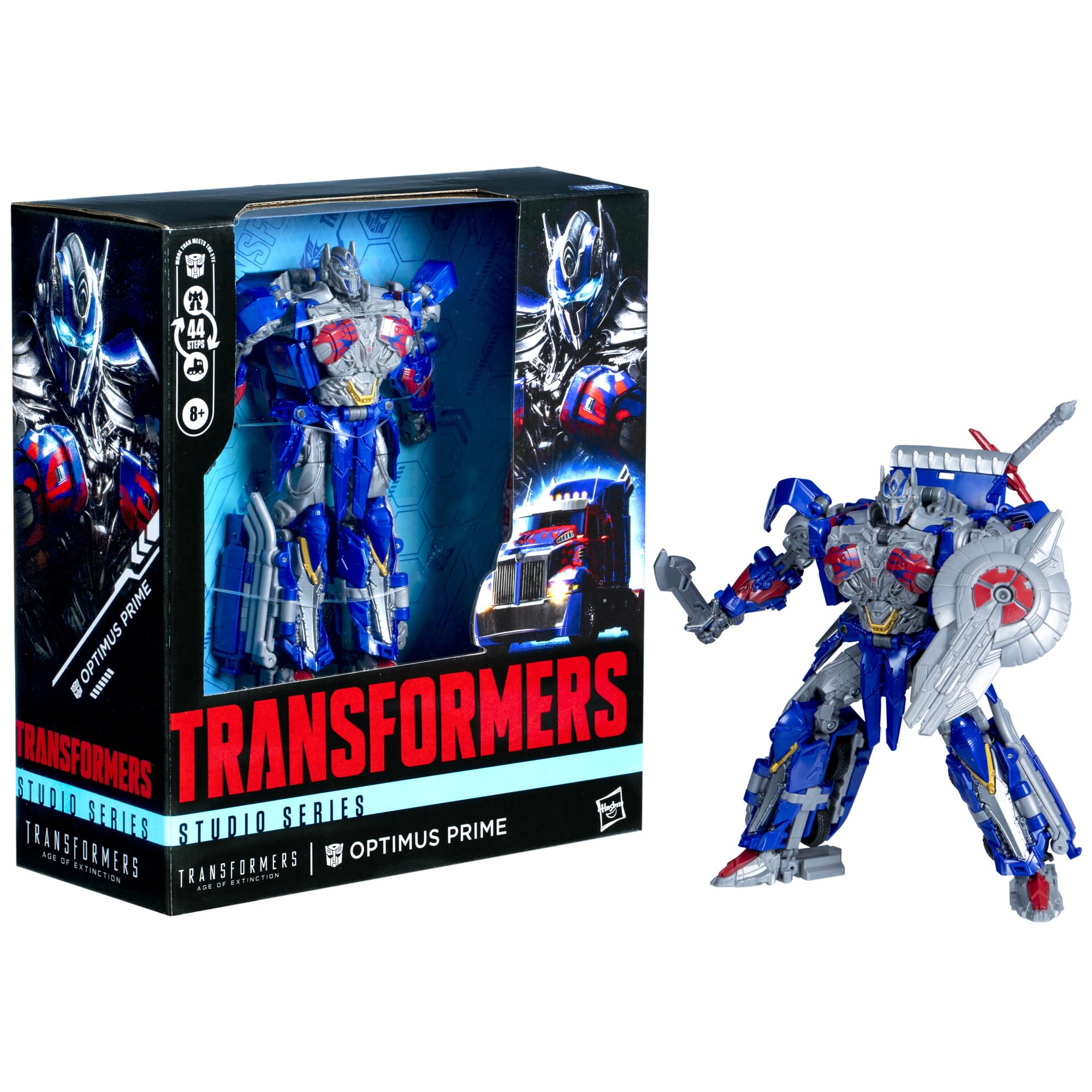 Transformers Studio Series Optimus Prime sword attachment enhances action play.