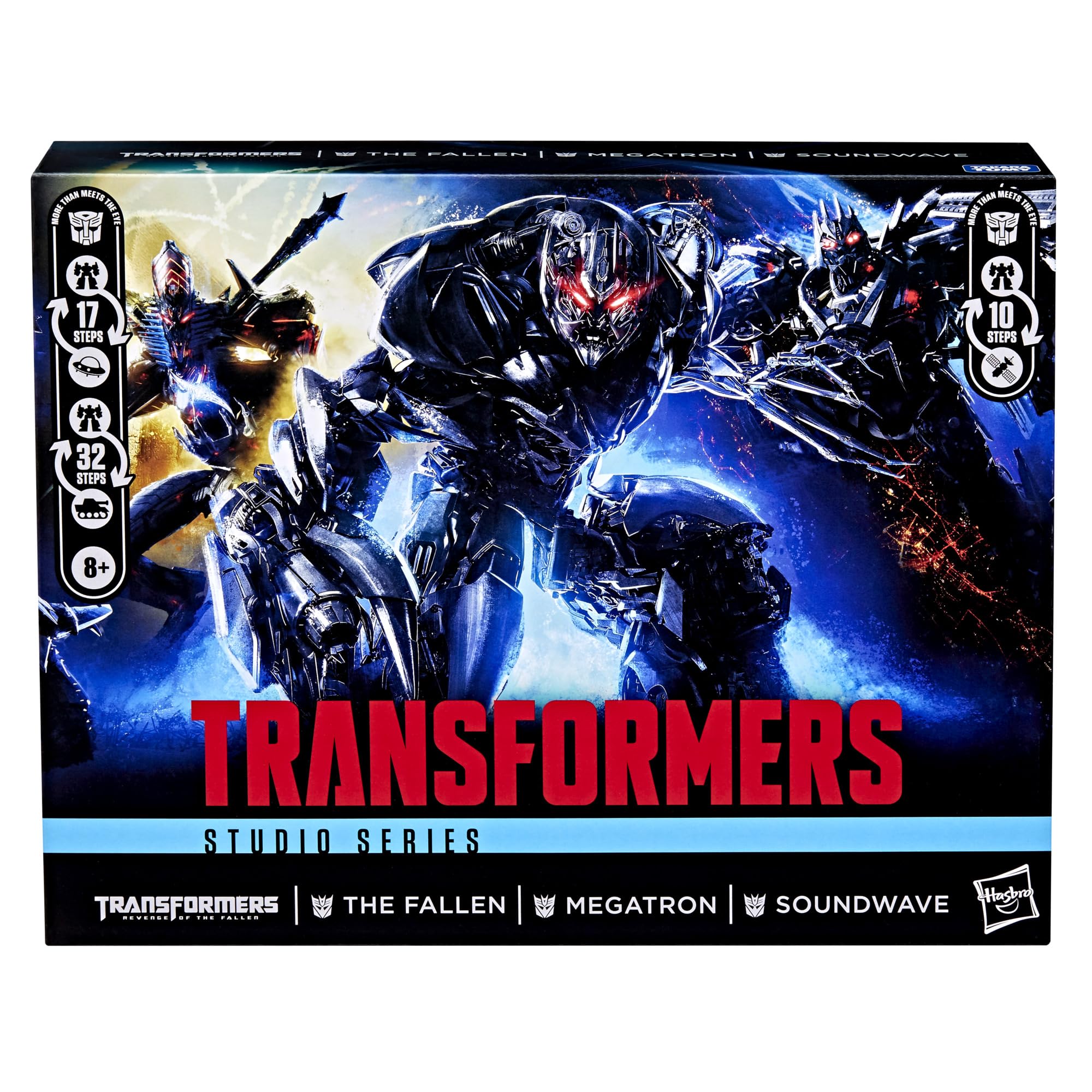 Transformers Studio Series The Fallen accessories, two-piece staff and mask, enhance play and display options.