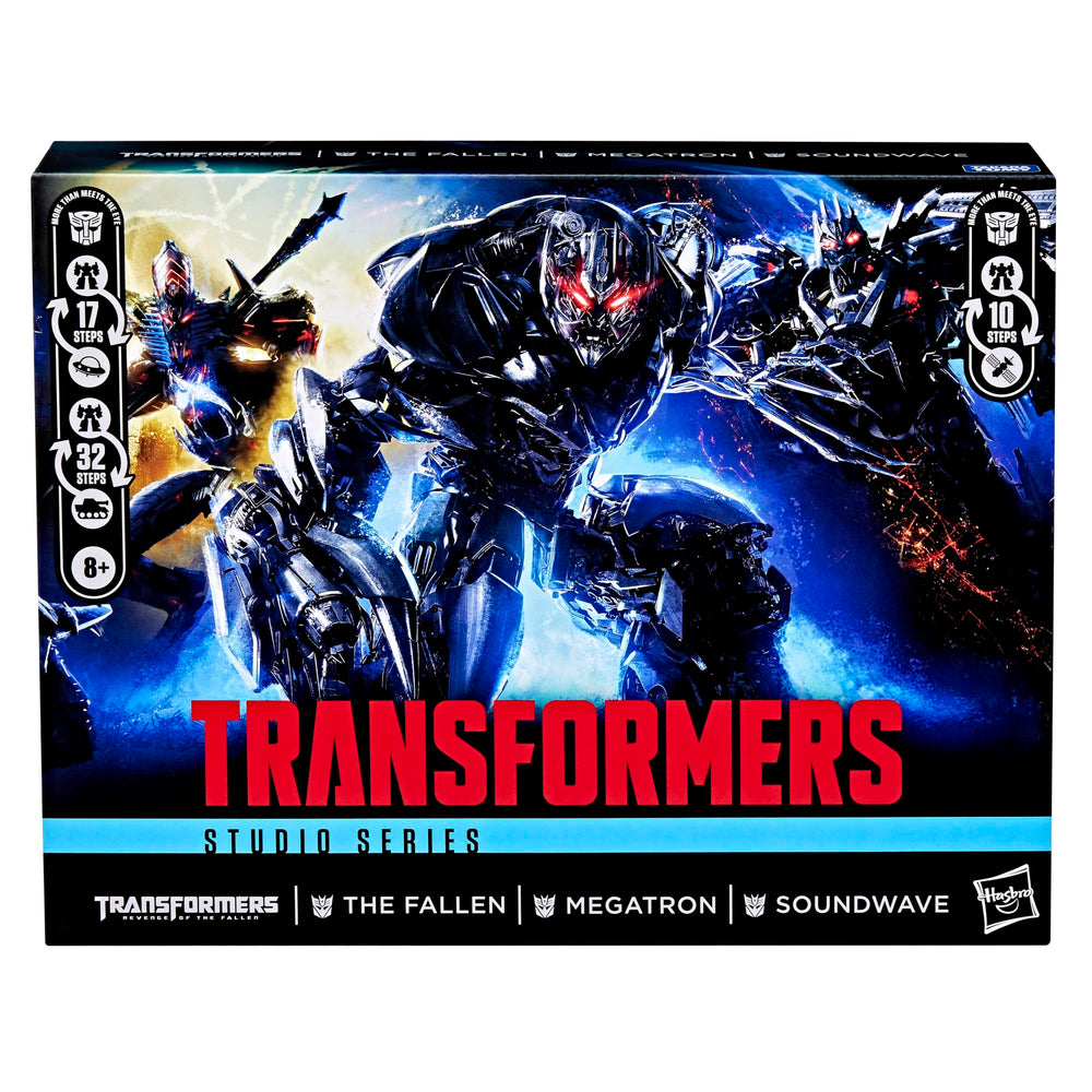 Transformers Studio Series The Fallen accessories, two-piece staff and mask, enhance play and display options.