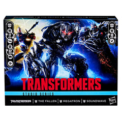 Transformers Studio Series The Fallen accessories, two-piece staff and mask, enhance play and display options.