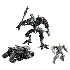 Transformers Studio Series Megatron voyager-class figure in robot mode, ready for dynamic battles and collection.