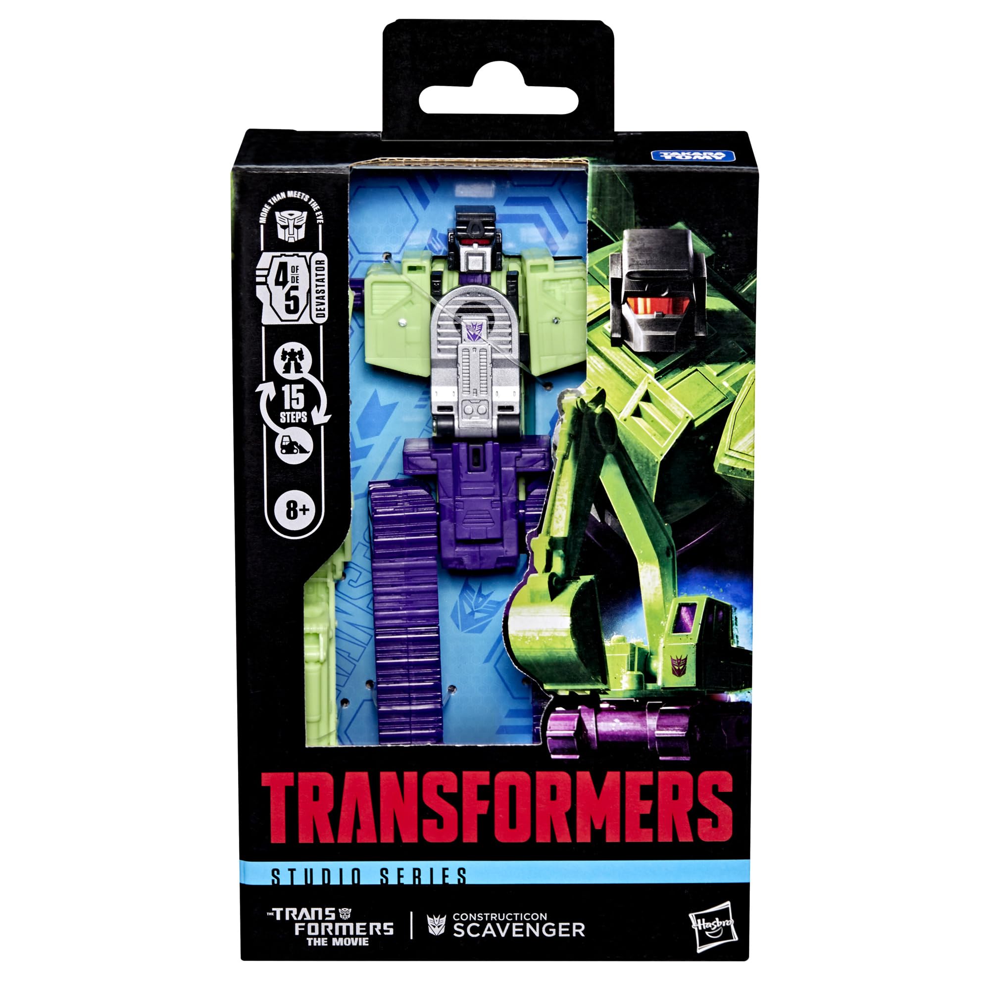 Transformers Studio Series Scavenger includes blaster accessory for versatile battles.