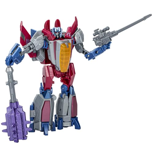 Transformers Studio Series Starscream articulated figure ready for action poses and display
