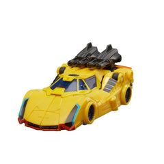 Sunstreaker car mode showcases Cybertronian sports car styling and details.